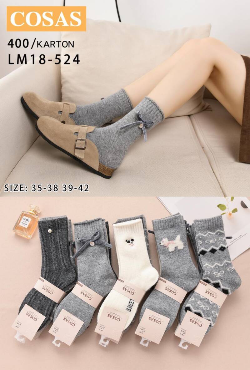 Skarpety damskie Roz 35-42, Mix kolor Paczka 40 szt